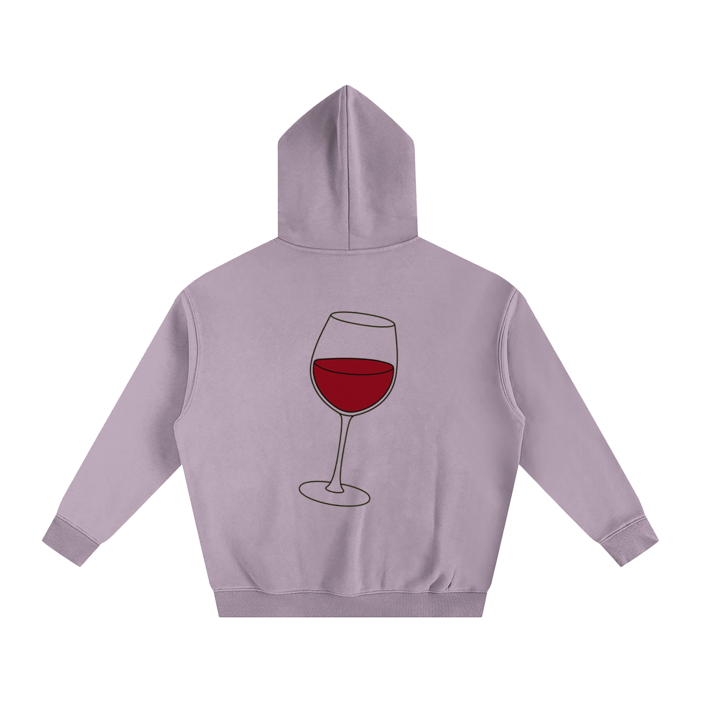 Vino Dark Printed Hoodie