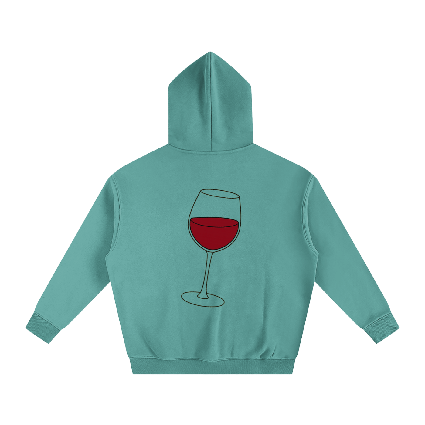 Vino Dark Printed Hoodie