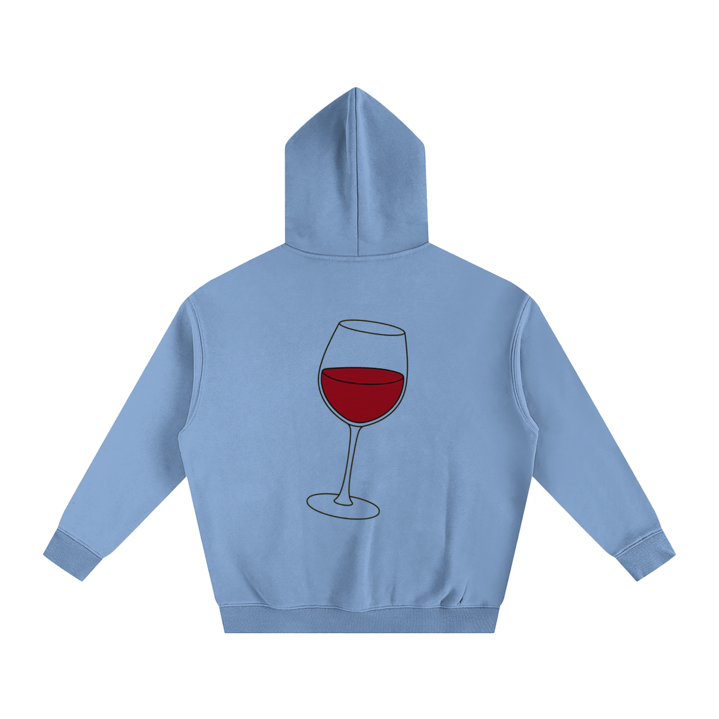 Vino Dark Printed Hoodie